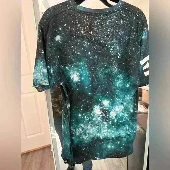 EDM RAVE INTO THE AM GALAXY SHIRT MEDIUM - Picture 4 of 4